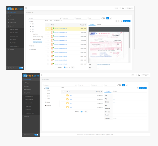 Dịch vụ kế toán qua phần mềm online, Tất cả các báo cáo, phân tích đều xem được tức thời trên phần mềm.
