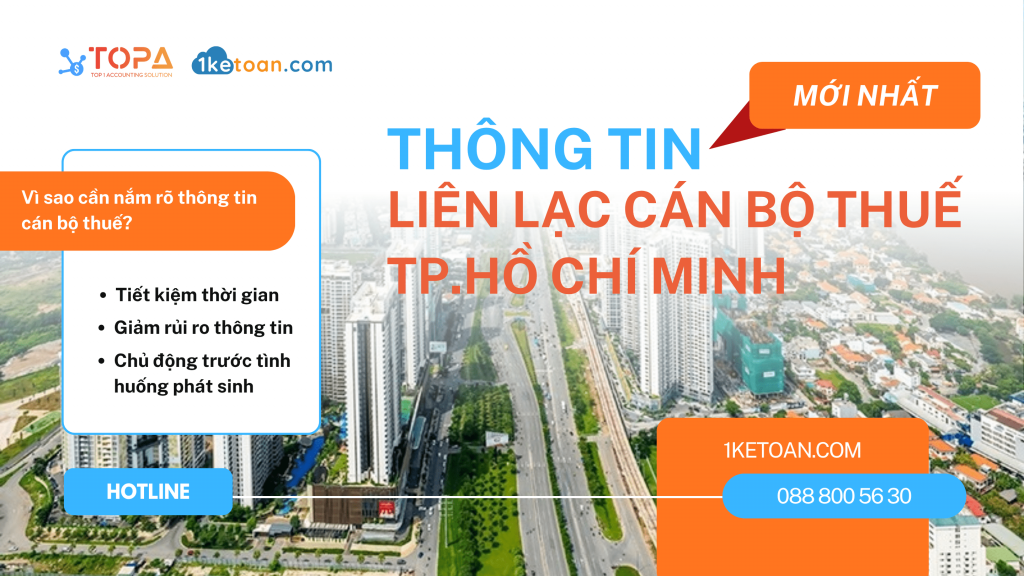 Thông tin liên lạc cán bộ thuế TP.HCM mới nhất! 