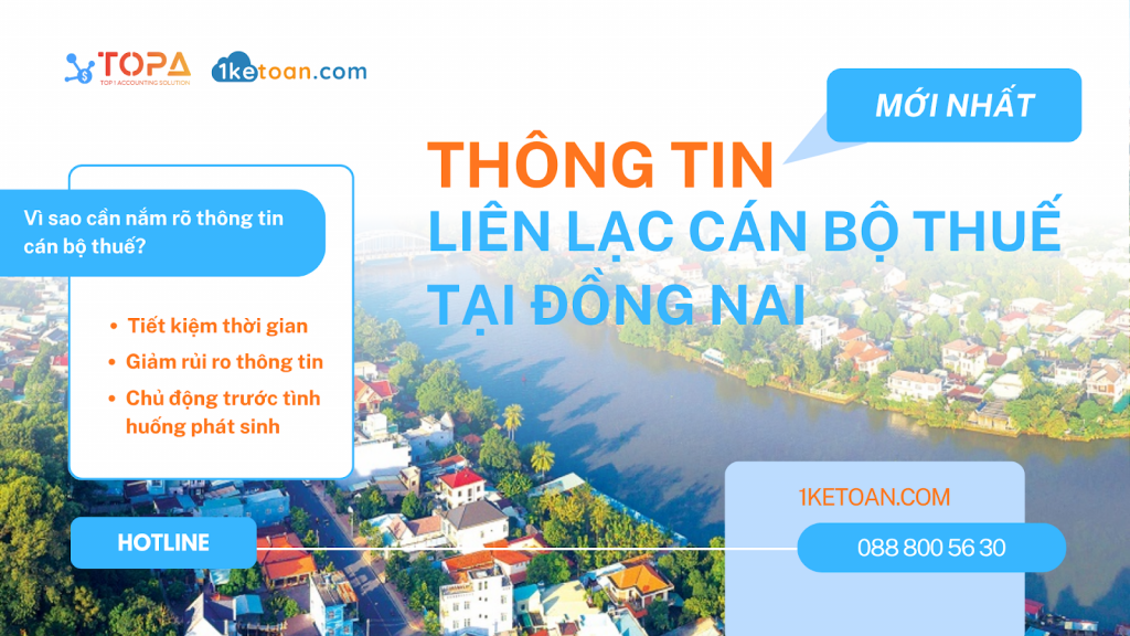 Thông tin liên lạc cán bộ thuế Đồng Nai 2025!