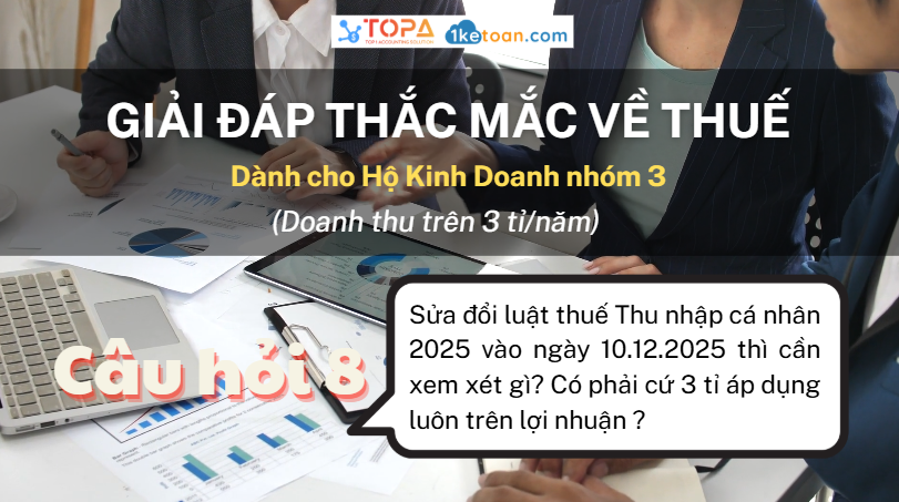Sửa đổi luật thuế Thu nhập cá nhân 2025: Hộ kinh doanh cần lưu ý gì?